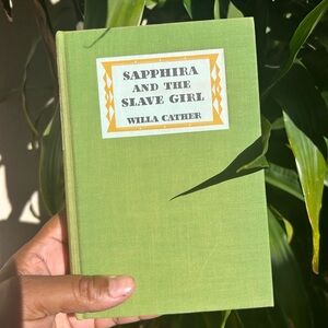 Sapphira and the Slave Girl by Willa Cather - Green Hardcover